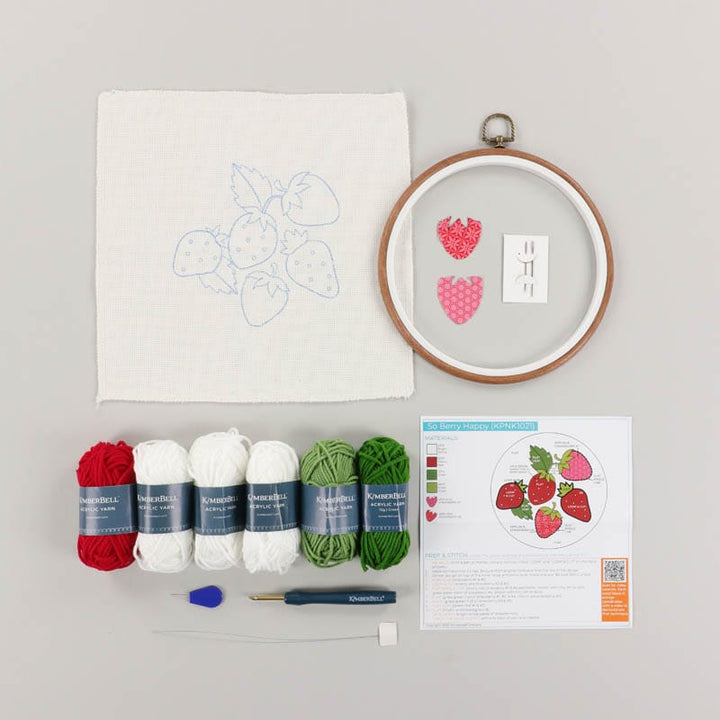 Kimberbell So Berry Happy Punch Needle Plus Kit KPNK1021-K