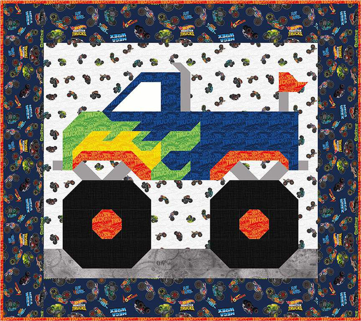 Riley Blake Hot Wheels Monster Truck Quilt Boxed Kit