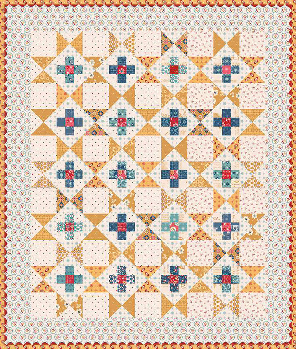 Pre-Order Lori Holt Americana Oh Beautiful Flag Runner & Amber Waves Mini Quilt Kit April 2025