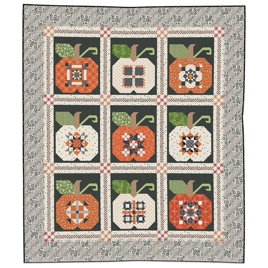 Pre-Order Machine Embroidery Autumn Quilt Seeds Quilt Fabric Only Kit April 2027