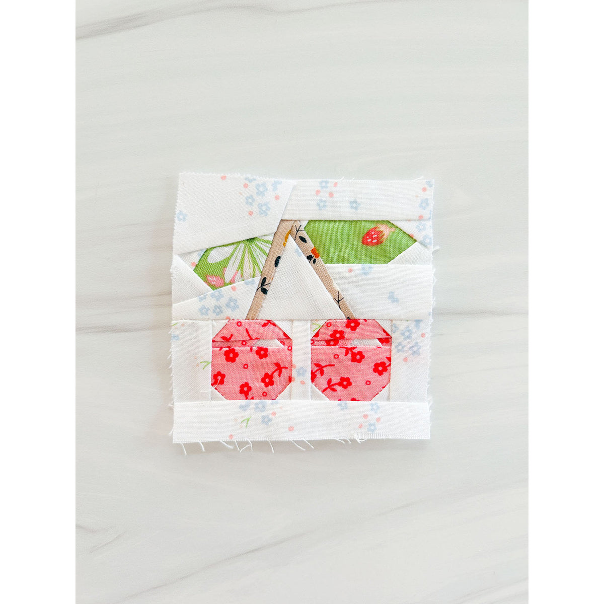 Liza Taylor Cherry Quilt Block A Foundation Paper Pieced Pattern  LIZ89414