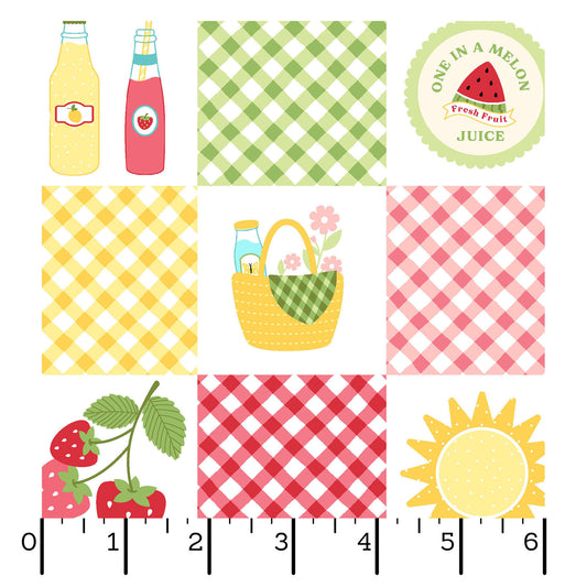 Sippin' On Sunshine Picnic Quilt - Multi by the yard