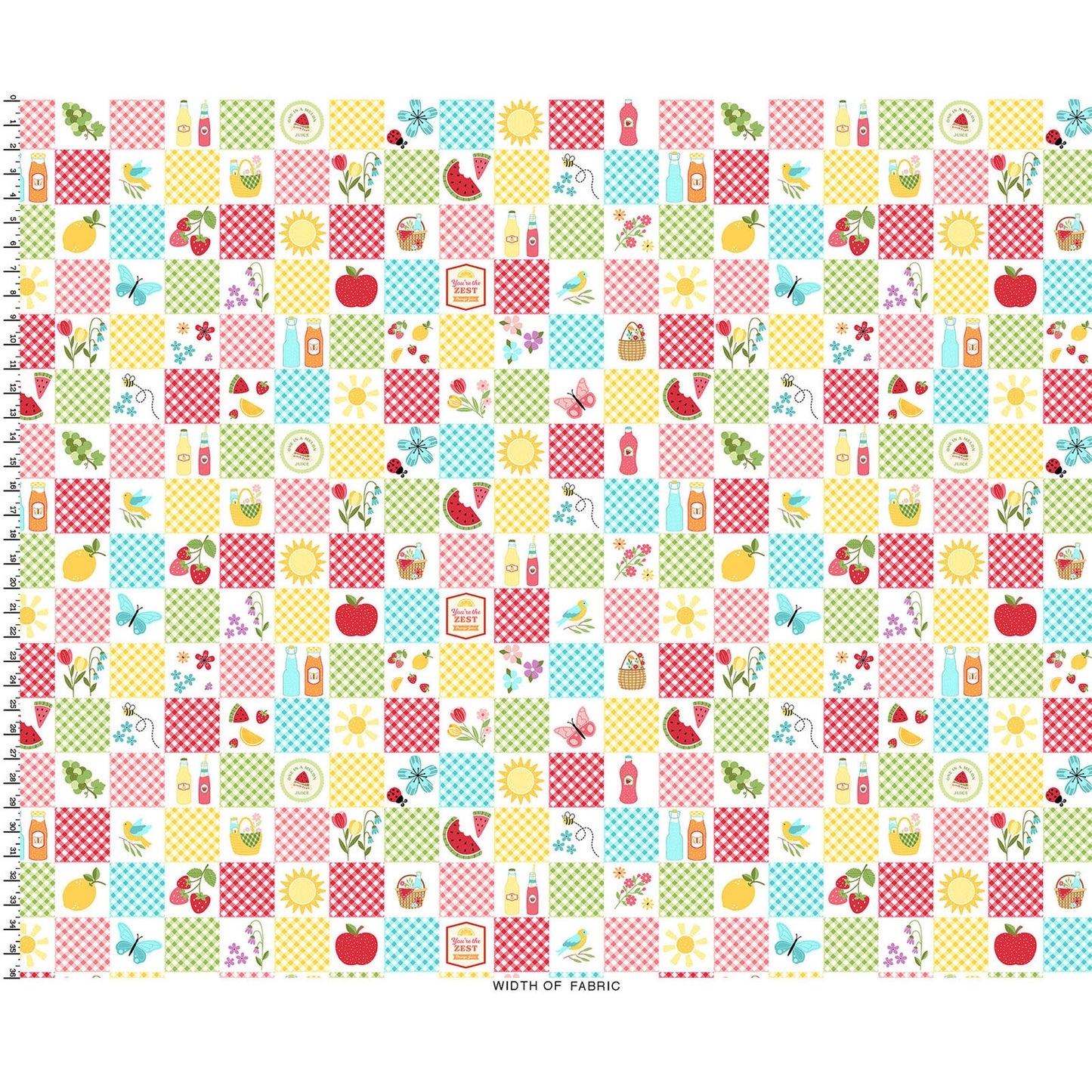 Sippin' On Sunshine Picnic Quilt - Multi by the yard