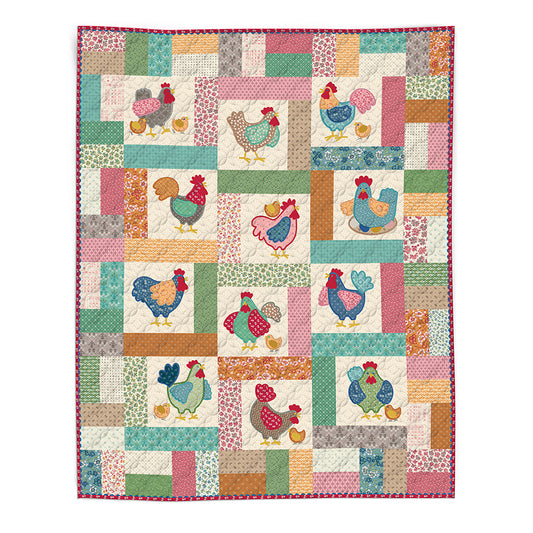 Pre-Order Chicken Salad Quilt by Lori Holt - Machine Embroidery USB Jan 2027