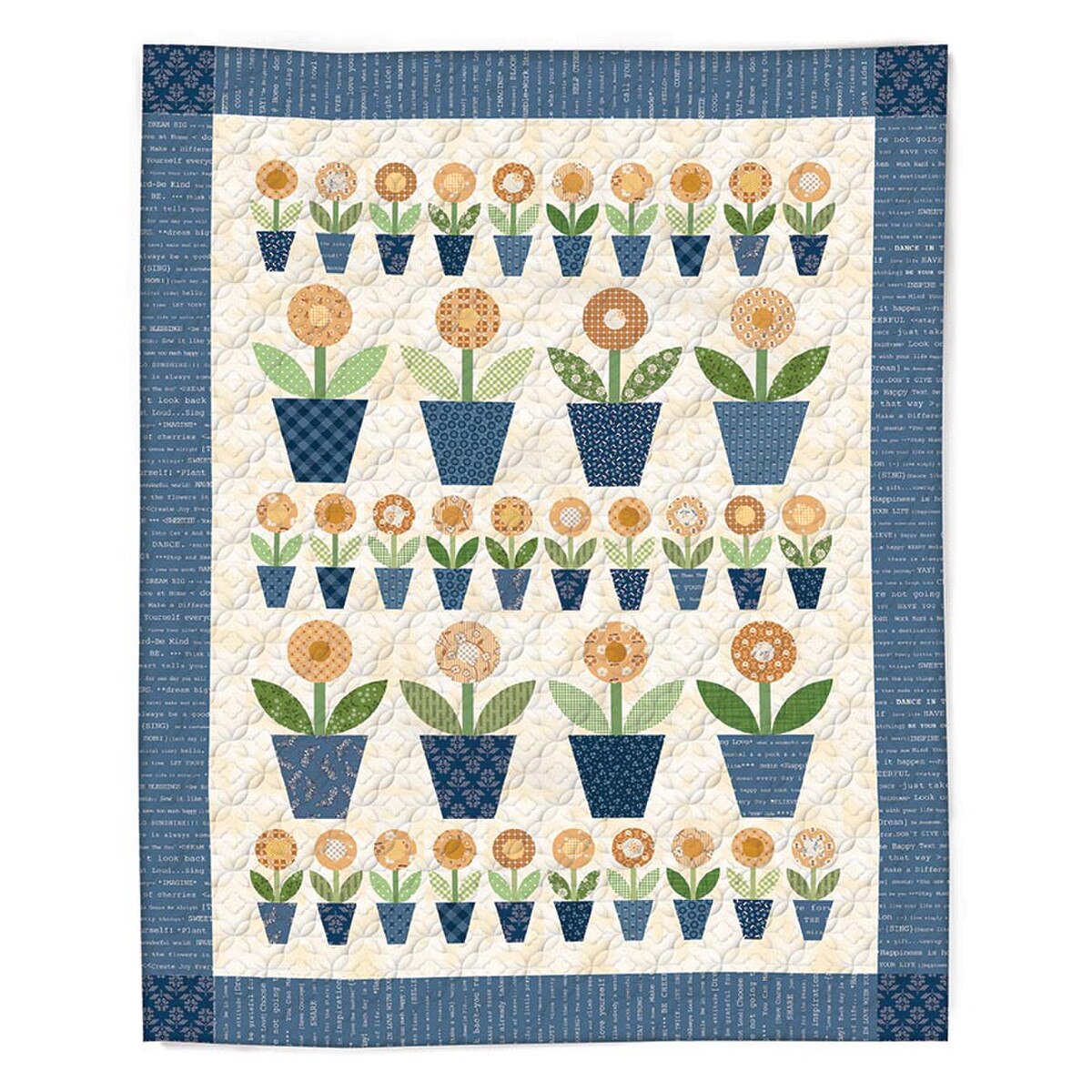 Pre-Order Lori Holt Machine Embroidery Potted Daisy Quilt USB