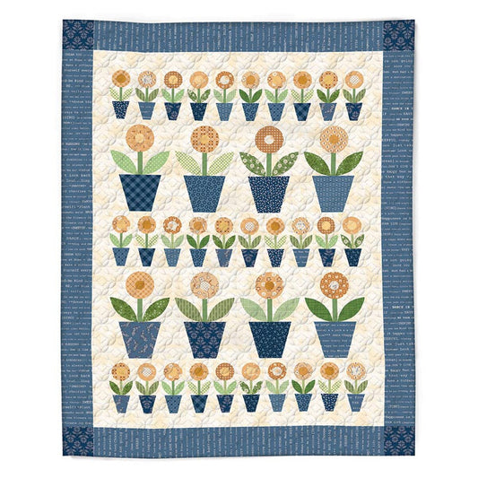 Pre-Order Lori Holt Machine Embroidery Potted Daisy Quilt USB