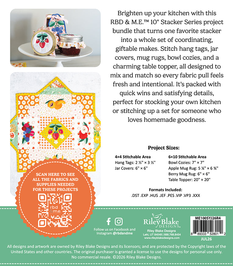 Riley Blake Machine Embroidery Stitch Your Jam USB
