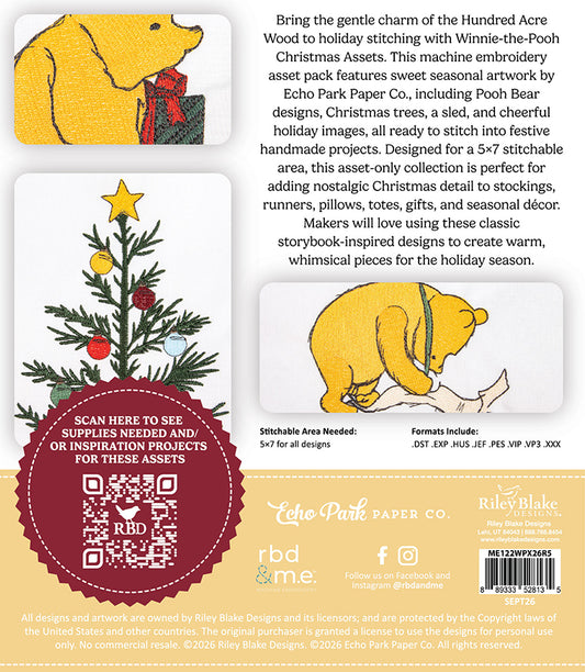 Riley Blake Winnie-the-Pooh Christmas Assets - RBD & M.E.™ USB