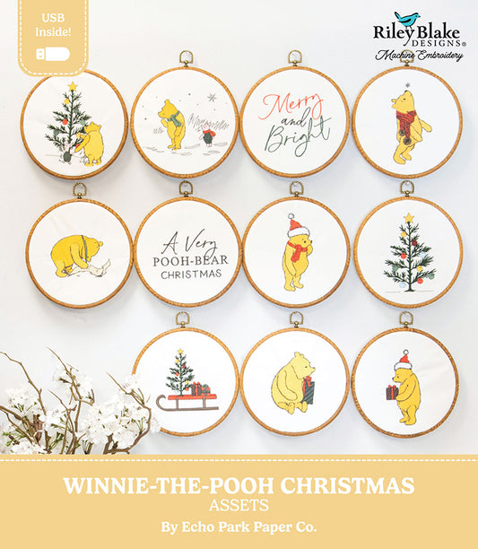 Riley Blake Winnie-the-Pooh Christmas Assets - RBD & M.E.™ USB