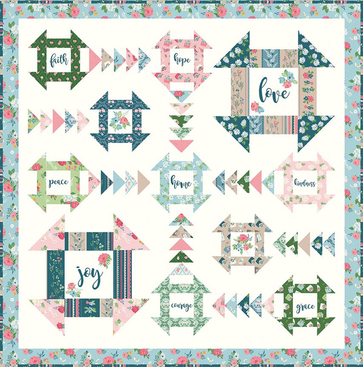 Pre-Order Machine Embroidery With Love Quilt Companion (words)