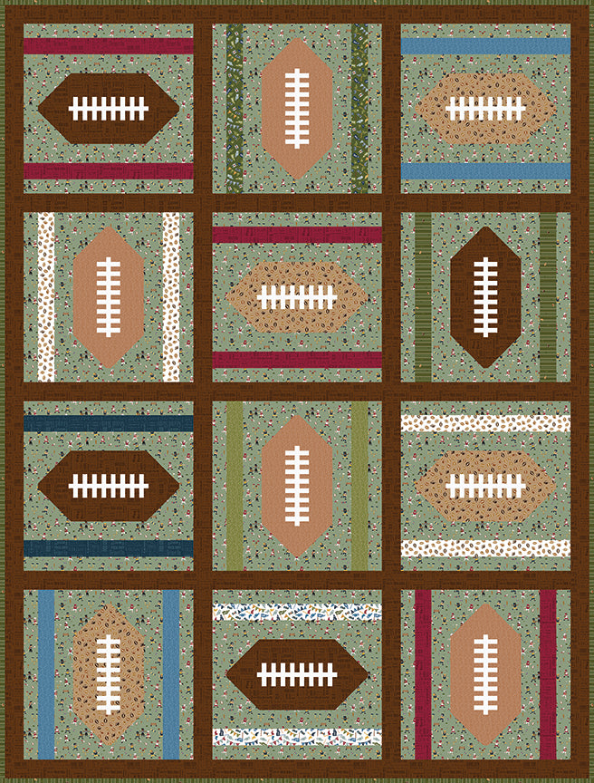 Pre-OrderJennifer Long End Zone Quilt Pattern and Quilt Kit for Sew Along