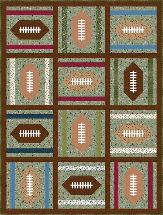 Pre-OrderJennifer Long End Zone Quilt Pattern and Quilt Kit for Sew Along