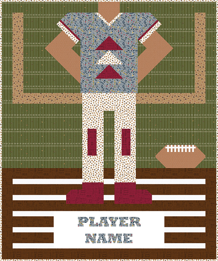 Preorder Jennifer Long Be a Football Player Quilt Pattern Jan 2027