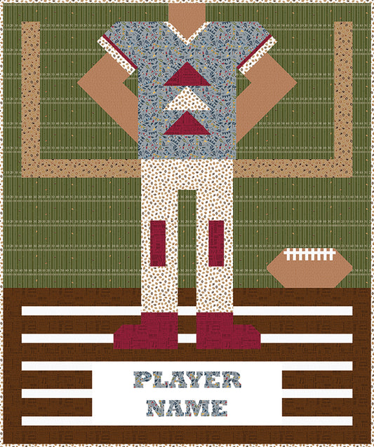 Preorder Jennifer Long Be a Football Player Quilt Pattern Jan 2027