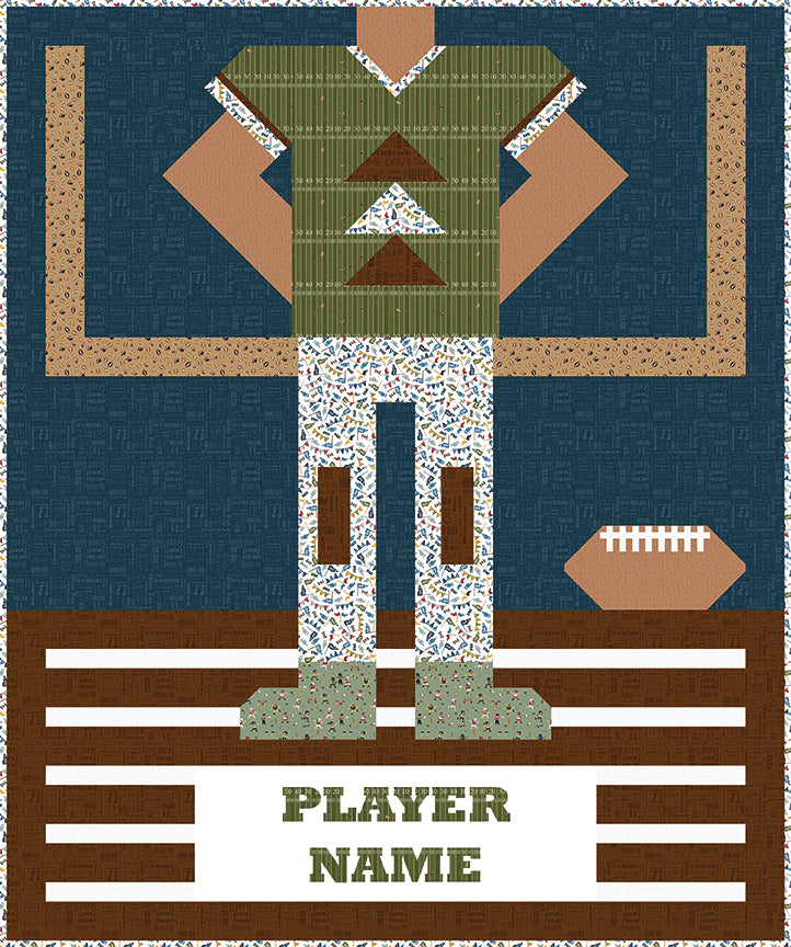 Preorder Jennifer Long Be a Football Player Quilt Pattern Jan 2027