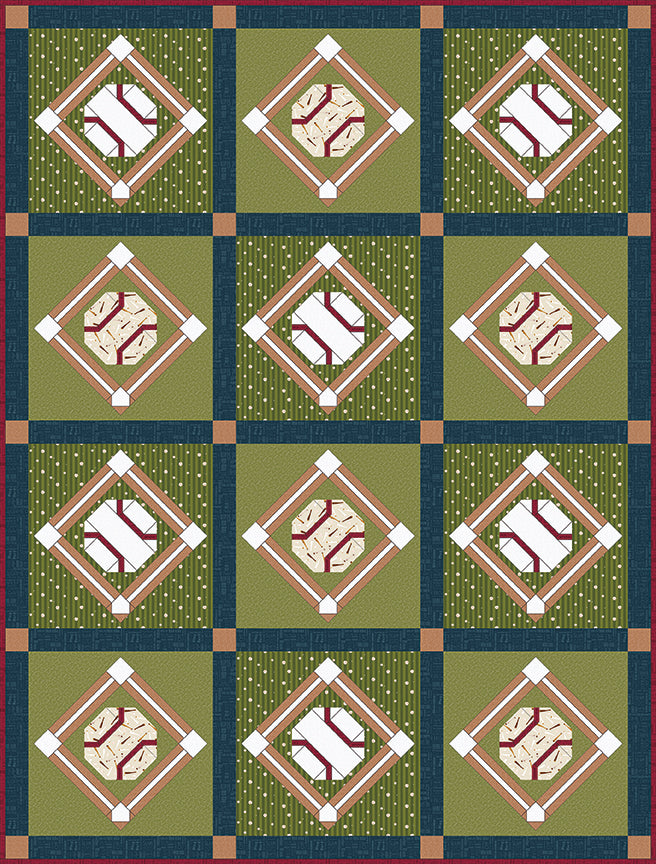 Pre-Order Jennifer Long Grand Slam Quilt Pattern& fabric kit Sew Along Jan 2027