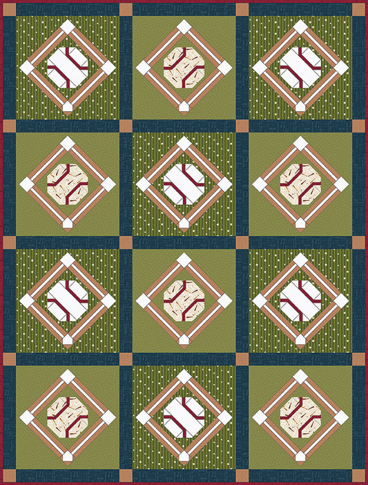 Pre-Order Jennifer Long Grand Slam Quilt Pattern& fabric kit Sew Along Jan 2027