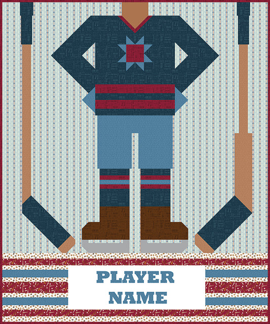 Pre-Order Jennifer Long Be a Hockey Player Quilt Pattern