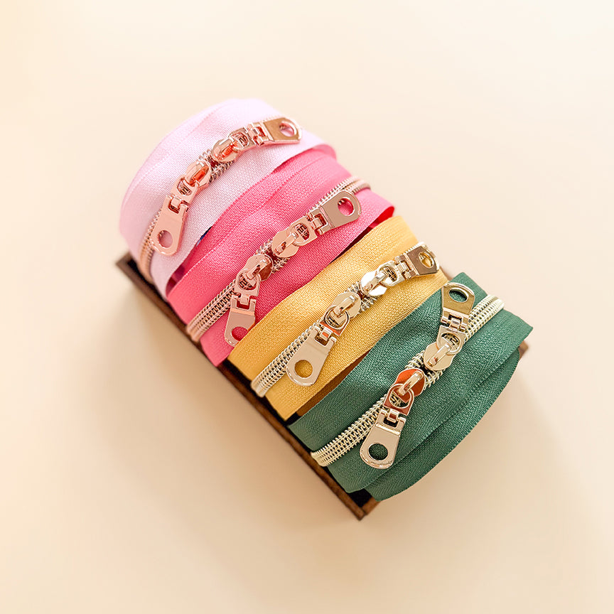 Pre order Minki Kim Pouch Ashmere Panel Zipper Set