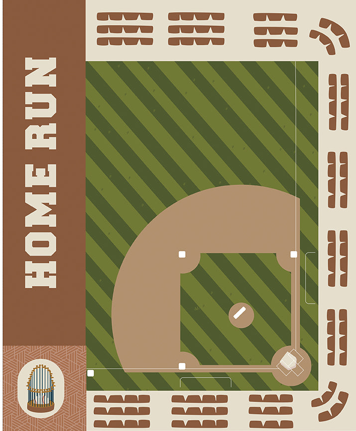 Pre-order Hometown Heroes 35 1/2" x 43 1/2" Baseball Panel Jan 2027