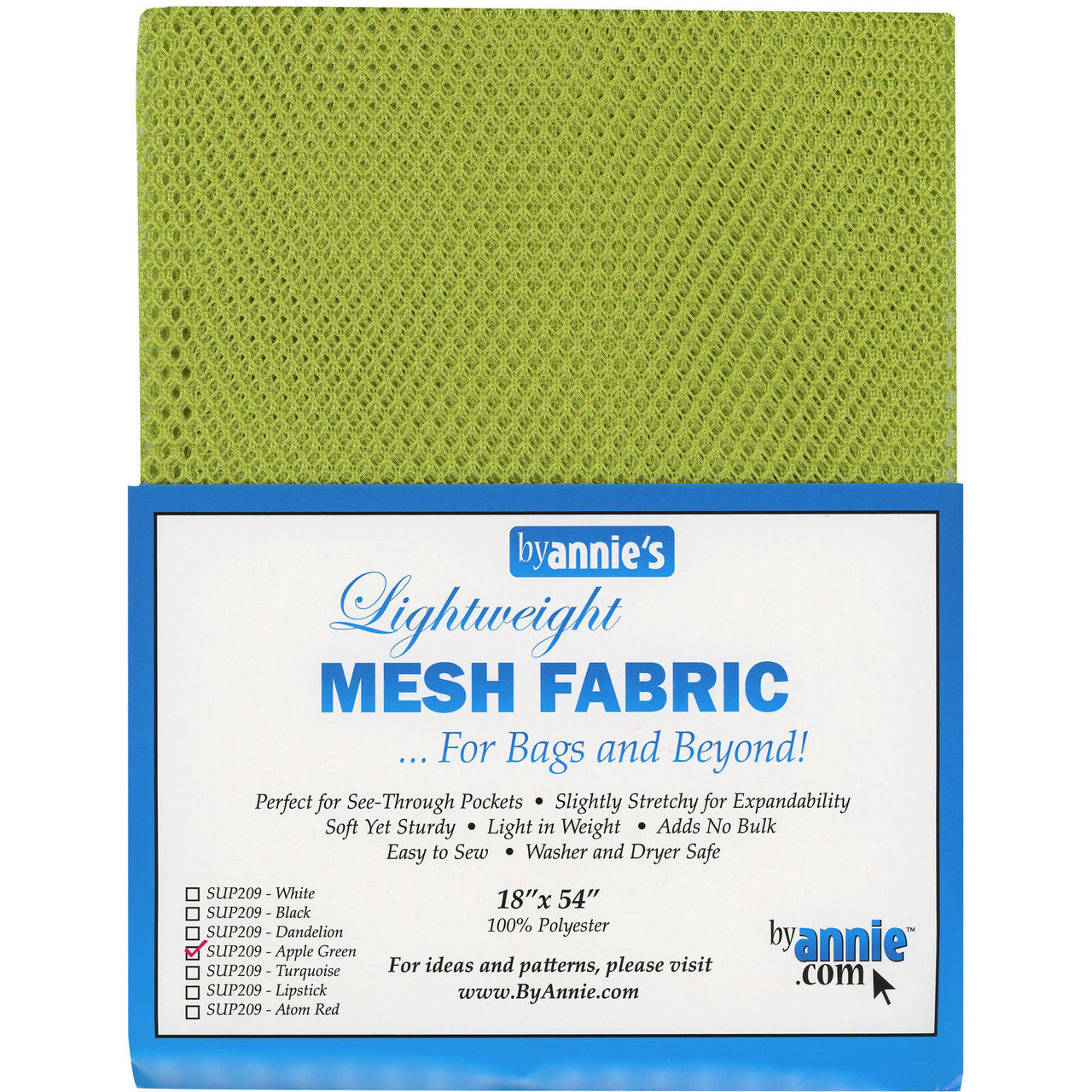 Lightweight Mesh Fabric Apple Green PAASUP209-APG