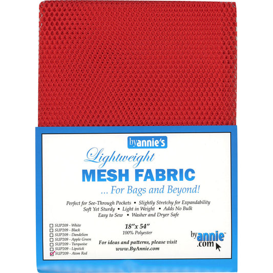 Lightweight Mesh Fabric Atom Red PAASUP209-ATR