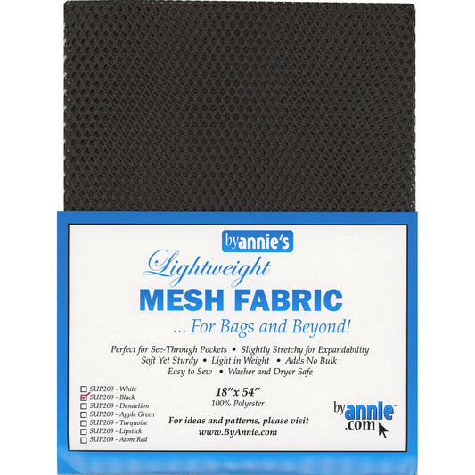 Lightweight Mesh Fabric Black PAASUP209-BLA