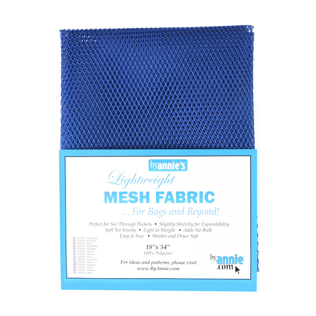 Lightweight Mesh Fabric Blast Blue PAASUP209-BLB