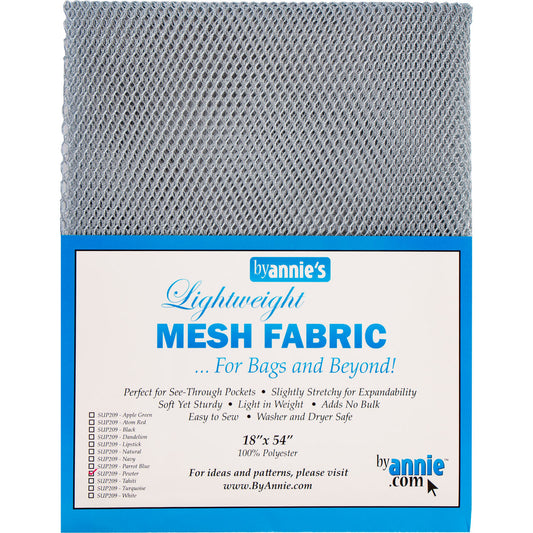 Lightweight Mesh Fabric Pewter PAASUP209-PEW