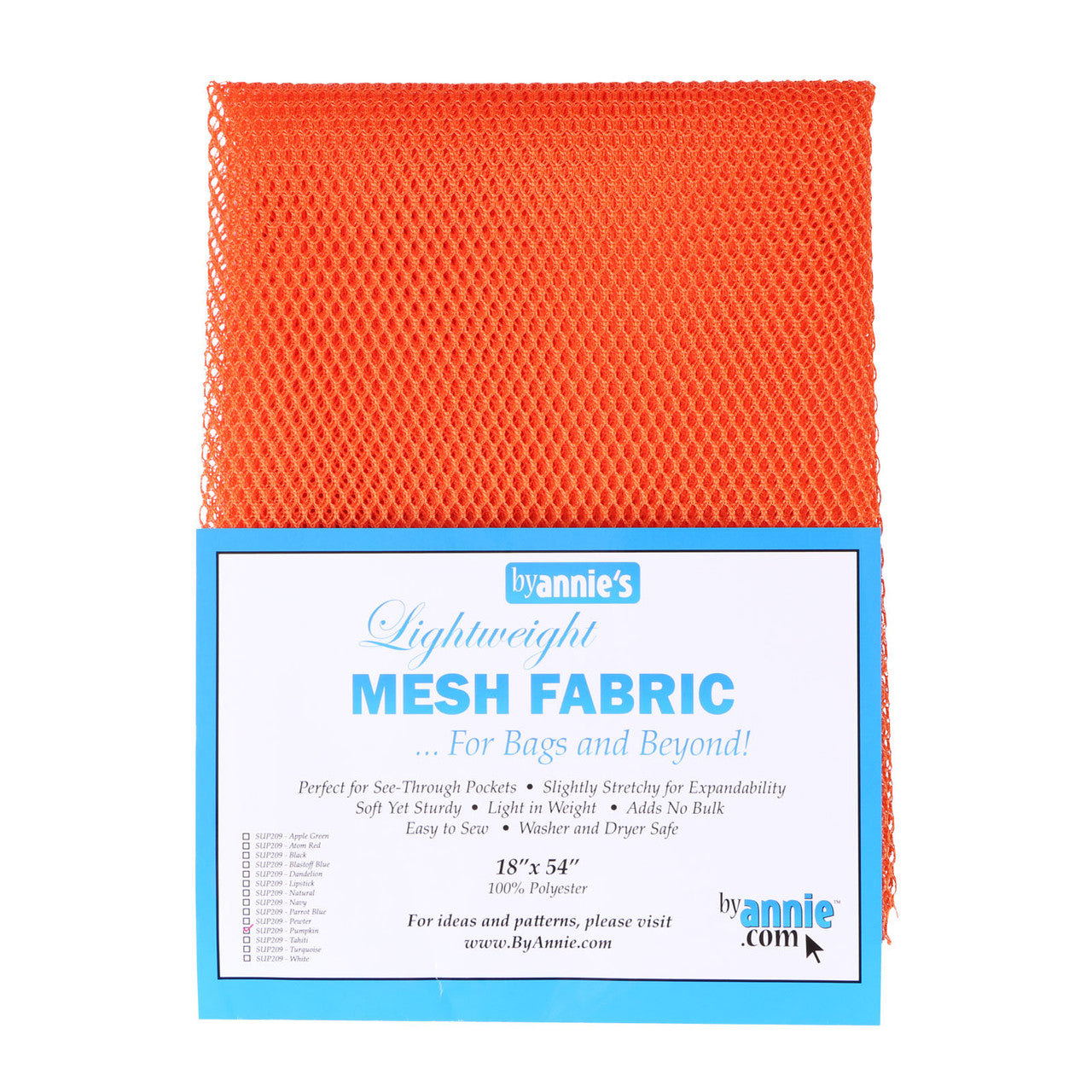 Lightweight Mesh Fabric Pumpkin PAASUP209-PUM