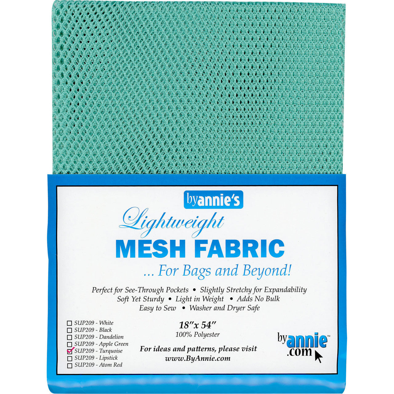 Lightweight Mesh Fabric Turquoise PAASUP209-TUR
