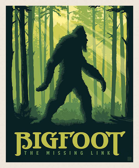 Riley Blake Legends of the National Parks Digitally Printed 36" x 43" Bigfoot The Missing Link Panel