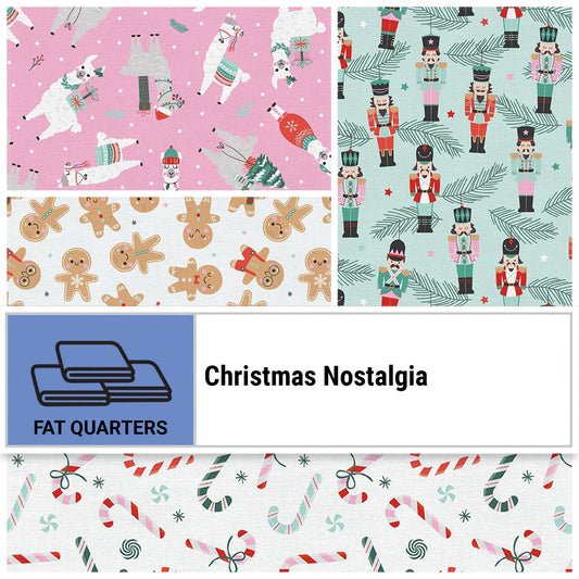 Christmas Nostalgia Fat Quarter Bundle (4 pcs) - Cotton PSF120FQCN