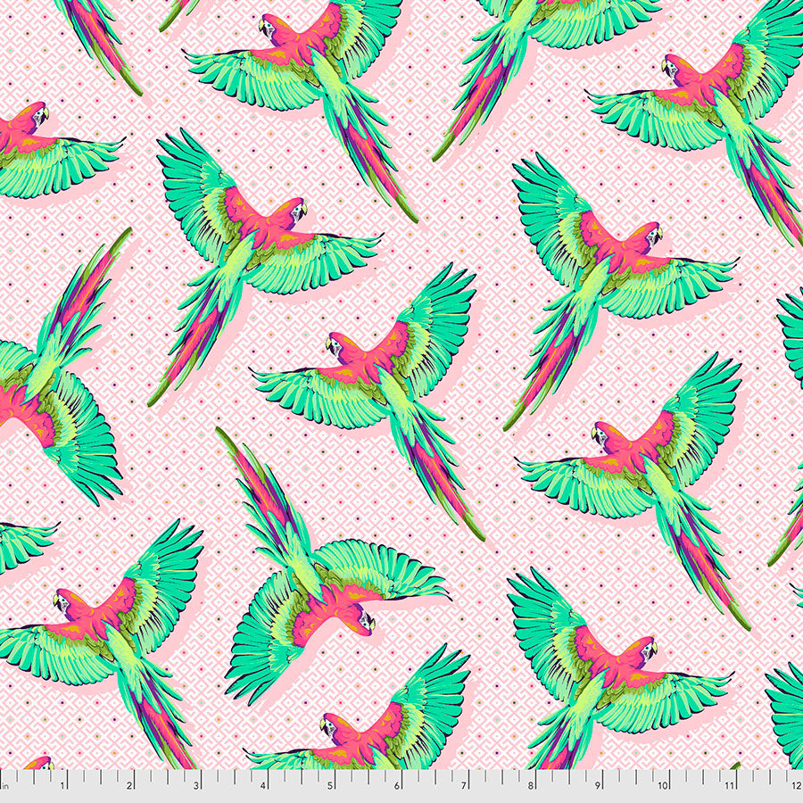 Tula Pink Macaw Ya Later - Dragonfruit Daydreamer by the half yard
