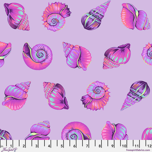 Pre-Order Tula Pink Lil Shelly - Ultraviolet || Floral Reef by the yard
