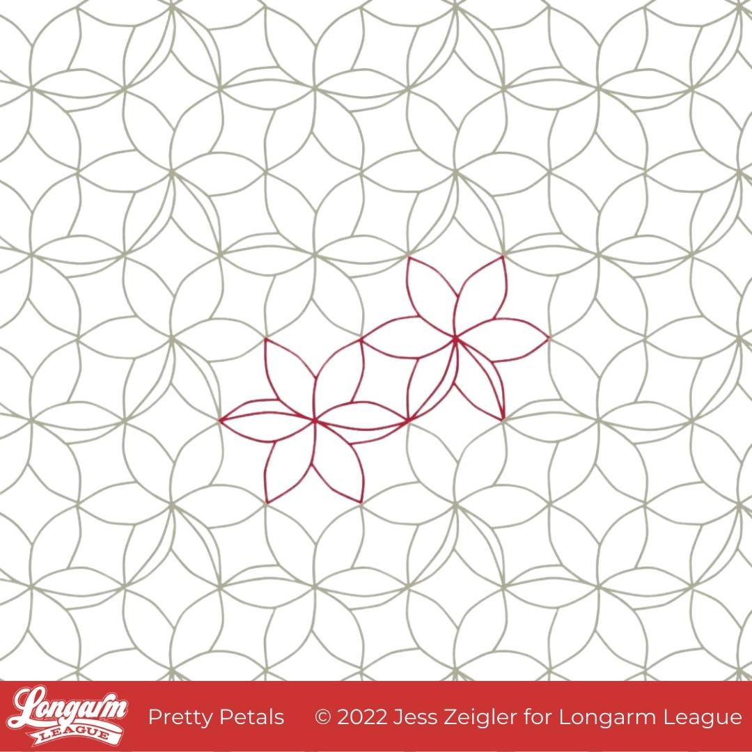 Pretty Petals Longarm League Design