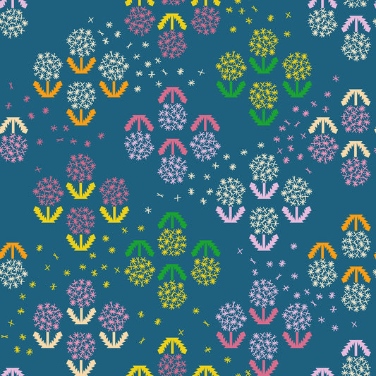 Float Wishes Canvas Ruby Star Teal RS1150 13L by the yard pre order 2027