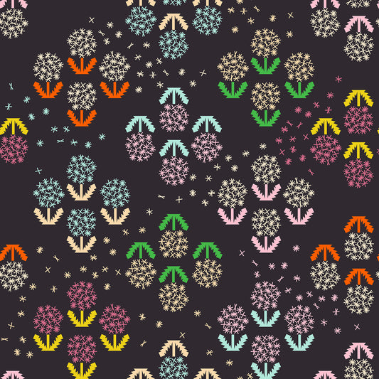 Float Wishes Canvas Ruby Star Soft Black RS1150 18L  by the yard pre order 2027