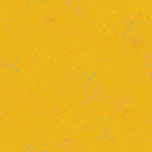 Speckled Metallic Clementine RS5027 100M Ruby Star by the half yard