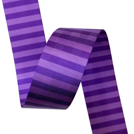 Sassafras Lane Designs Purple Stripe Webbing 2in wide by the yard # SASSWEB-05