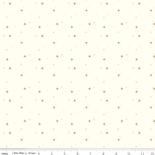 Riley Blake Sparkler Vintage White Sparkle by the yard