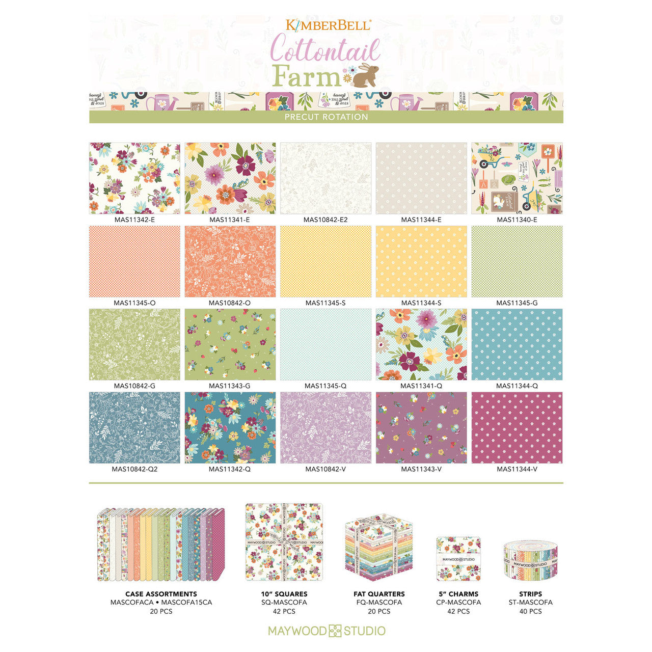 Pre-Order Cottontail Farm Ladder Quilt Full Kit Oct 2026