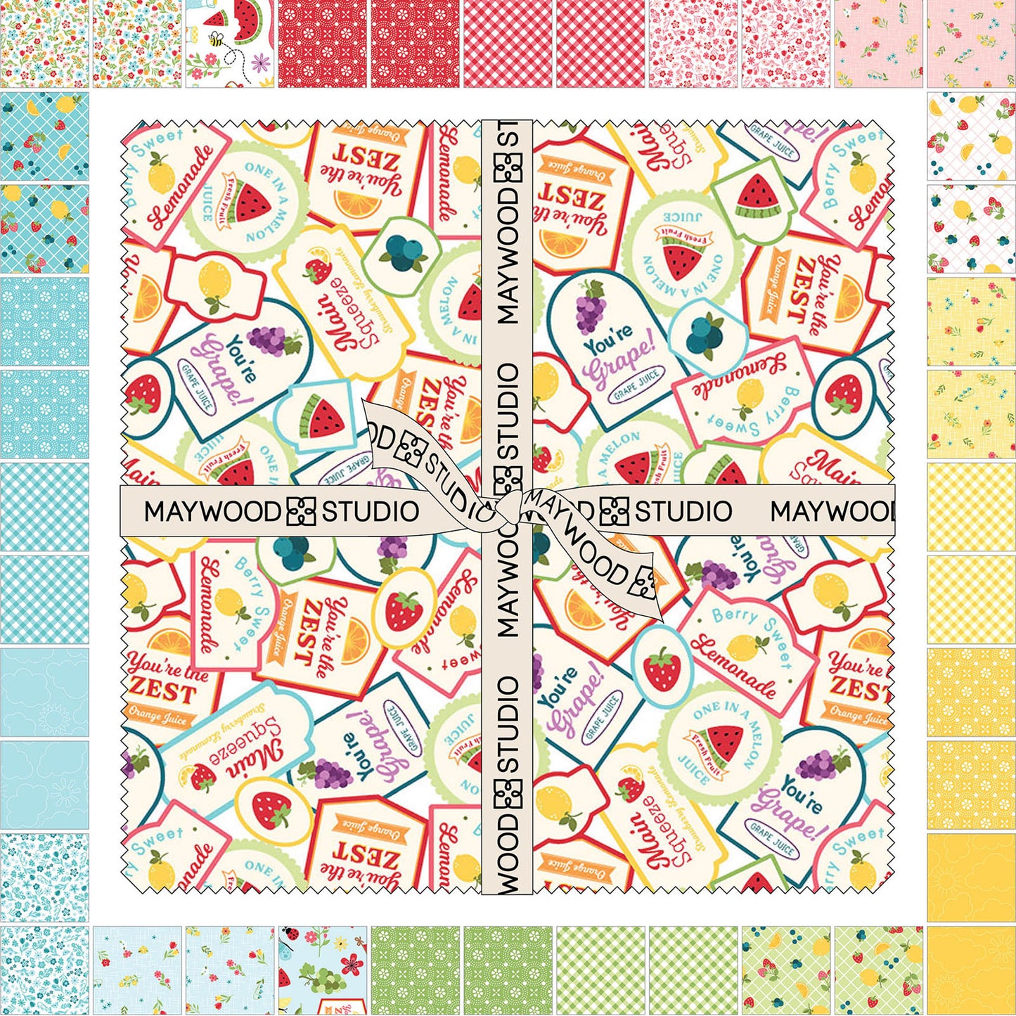 Kimberbell Sippin' On Sunshine 10" Squares (42 pcs)