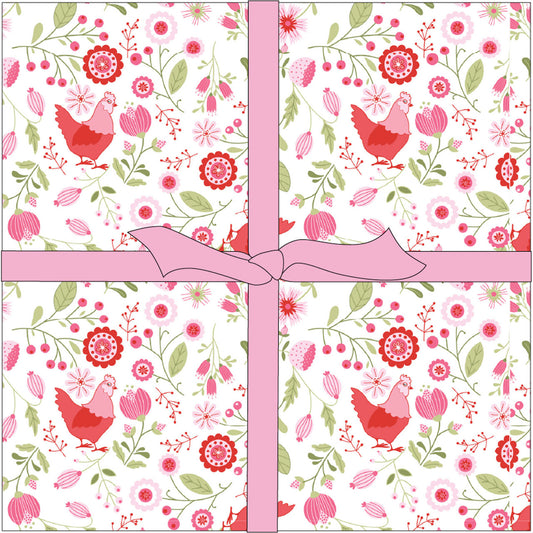 Smitten Chicken 10" Squares (42 pcs) SQ-POCSN251130