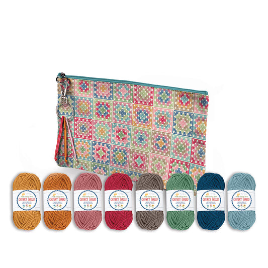 Pre-Order Lori Holt 2026 Chunky Thread Sampler Pack w/Bag and Mini Crochet Needles