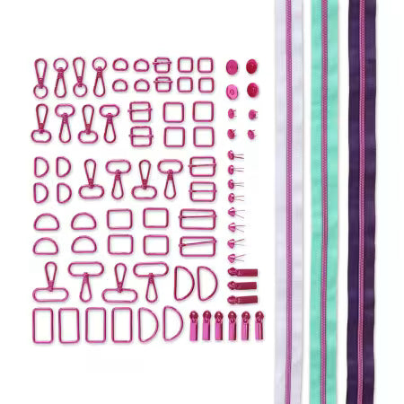 Essential Box Bundle Of Hardware & Zippers Tula Pink # STS220P (coming soon)