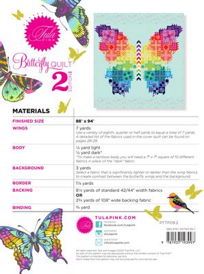 The Butterfly Pattern 2nd Edition by Tula Pink TPBUTTERFLY