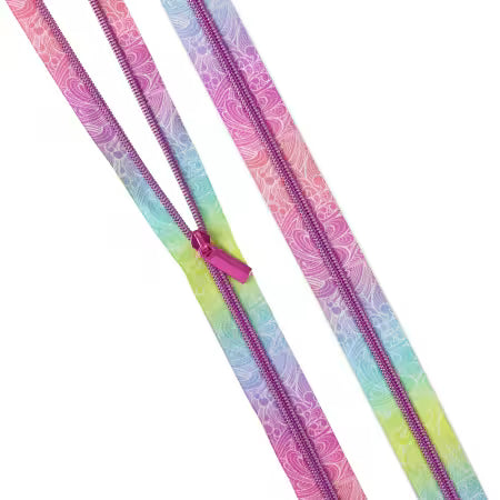 Tula Pink Floral Reef Collection: 3 Yards of #5 Zippers Making Waves # ZBY5C140