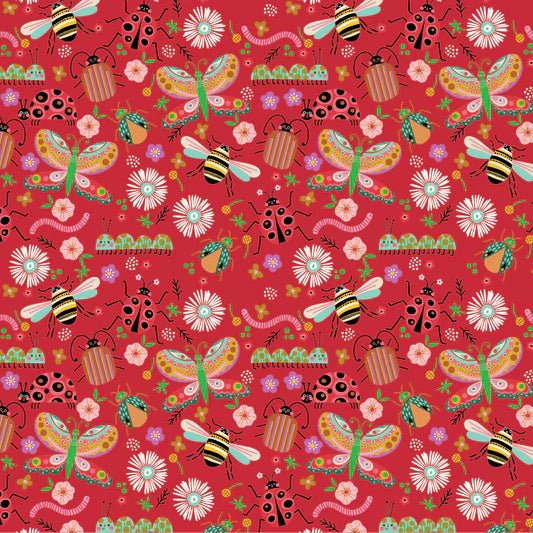 Poppie Cotton Hey Love Bug Designer: Kenzie Elston Fat Quarter Bundle (19 pcs)