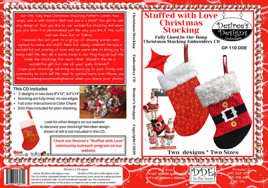 Stuffed with Love Christmas Stocking Embroidery CD (GP-110-DDE)